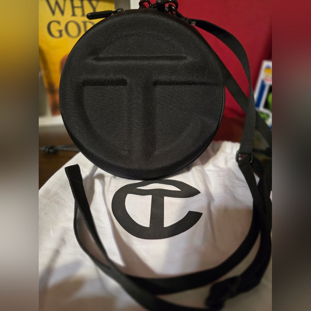 Large Telfar Black Circle Belt Bag